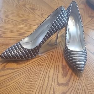 Black/Silver Heels